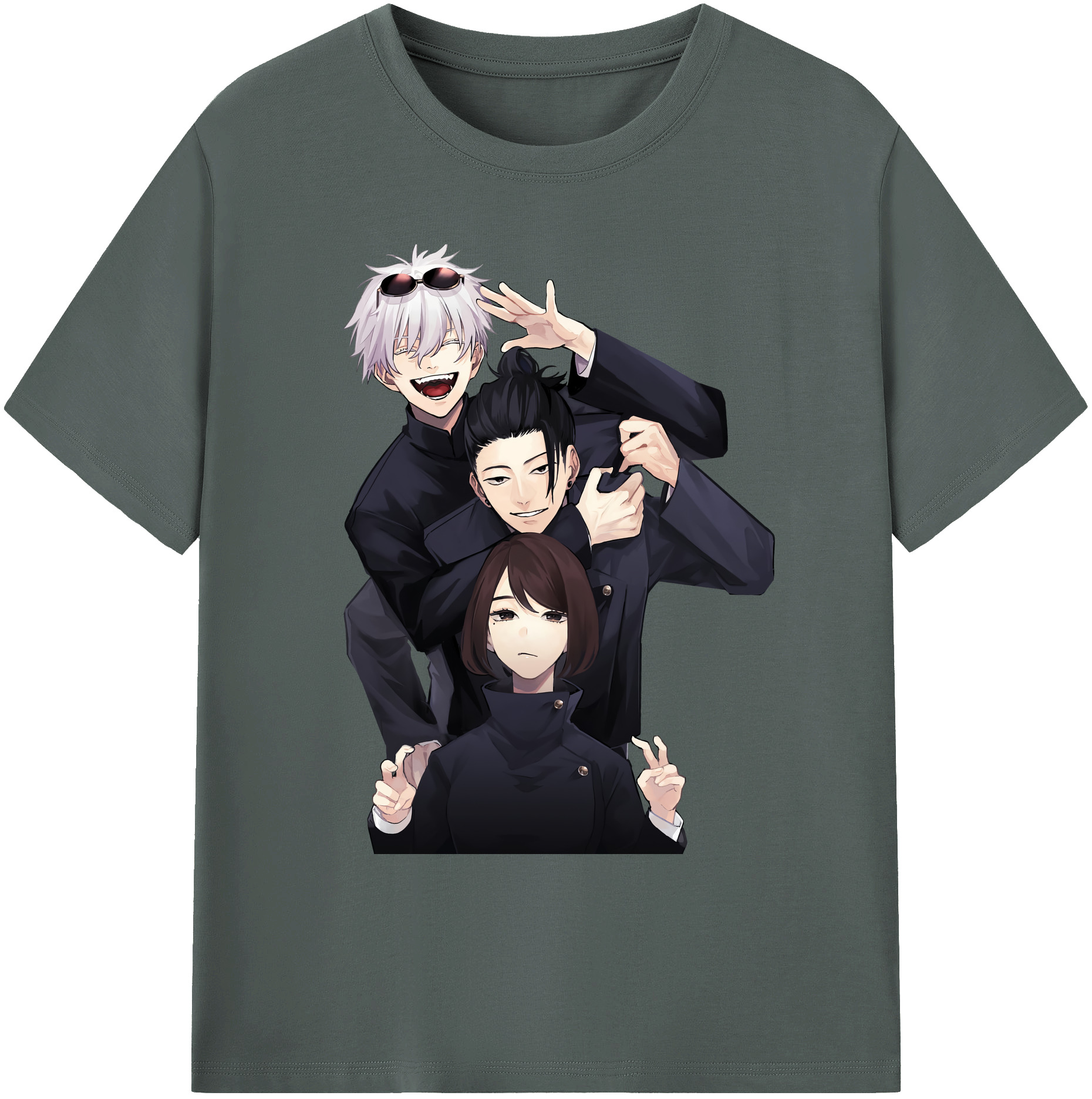 （画像用） 呪術廻戦 Jujutsu Kaisen 綿100％ メンズ半袖Tシャツ｜肌触りやわらか＆通気性